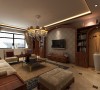 客厅作为待客区域，一般要求简洁明快，同时装修较其它空间要更明快光鲜，通常使用大量的木饰面装饰。