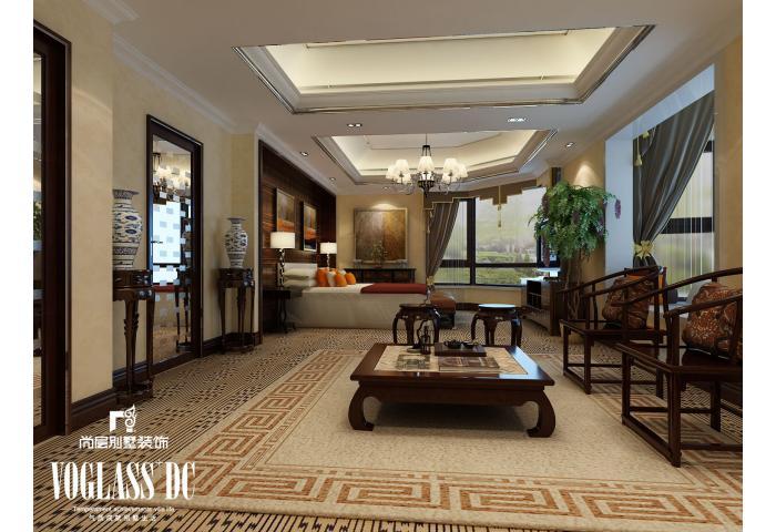 别墅 客厅图片来自天津尚层装修韩政在恒大绿洲新中式风格的分享