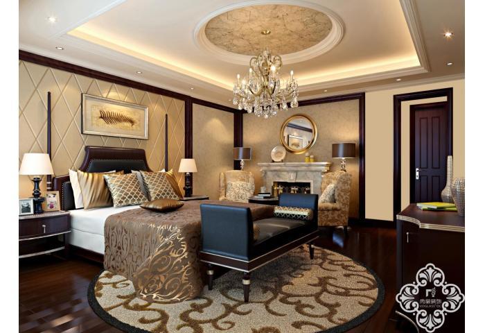 别墅 欧式 卧室图片来自天津尚层装修韩政在首创玲珑墅的分享