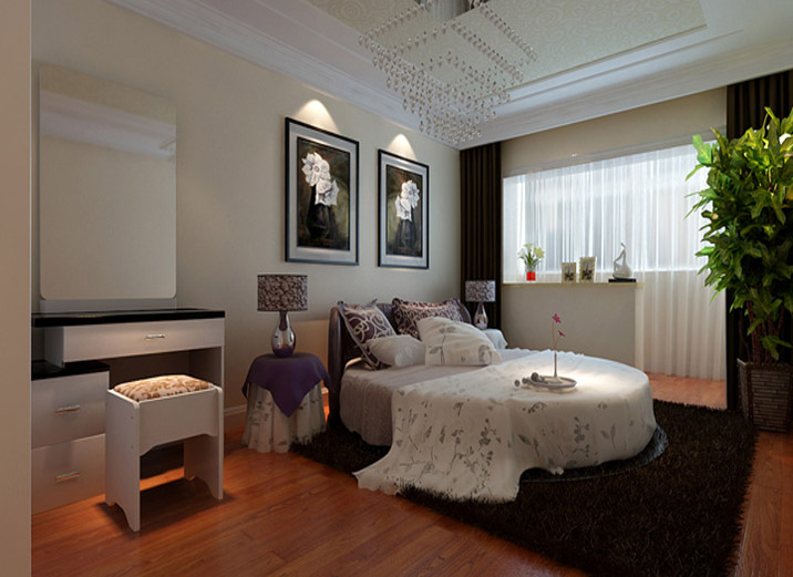 二居 白领 80后 小资 宜家 舒适 温馨 欧式 卧室图片来自实创装饰都琳在万寿庄路90平米简约宜家范的分享
