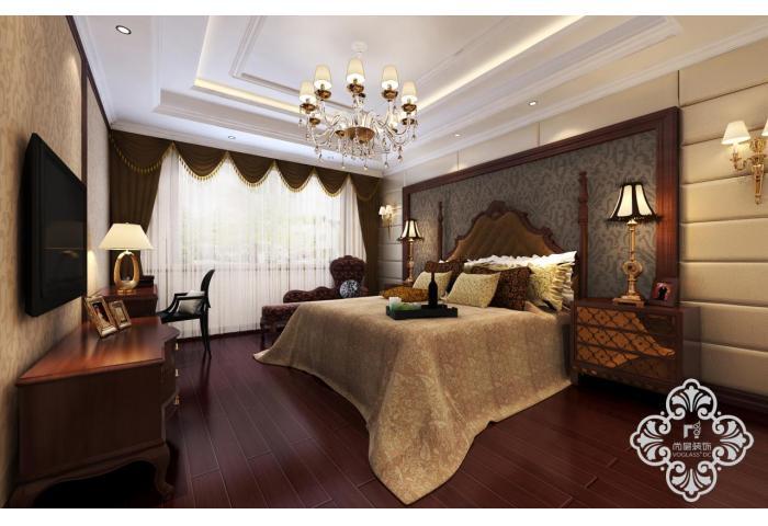 别墅 欧式 卧室图片来自天津尚层装修韩政在首创玲珑墅的分享