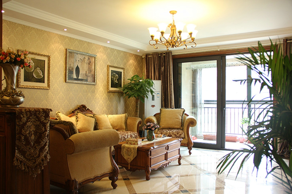 四居室 新古典 浪漫 客厅图片来自石家庄业之峰装饰虎子在中海东群175平米新古典风格的分享