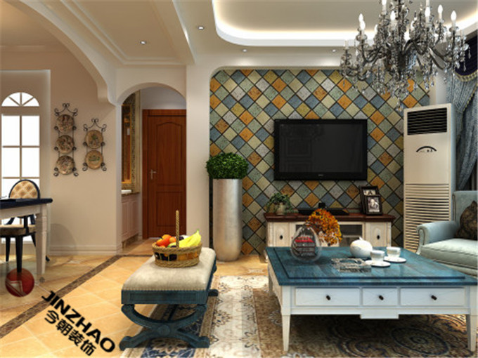 客厅图片来自石家庄装饰家美1在《新房装修》120平米的东方红的分享