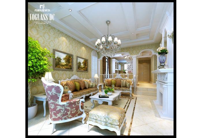别墅 客厅图片来自天津尚层装修韩政在保利海棠湾欧式古典风格的分享