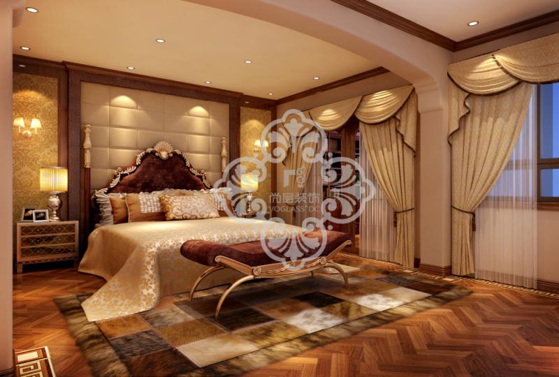 美式风格 别墅装修 装修设计 别墅设计 卧室图片来自天津别墅装修公司在简洁明快、温暖舒适美式风格的分享
