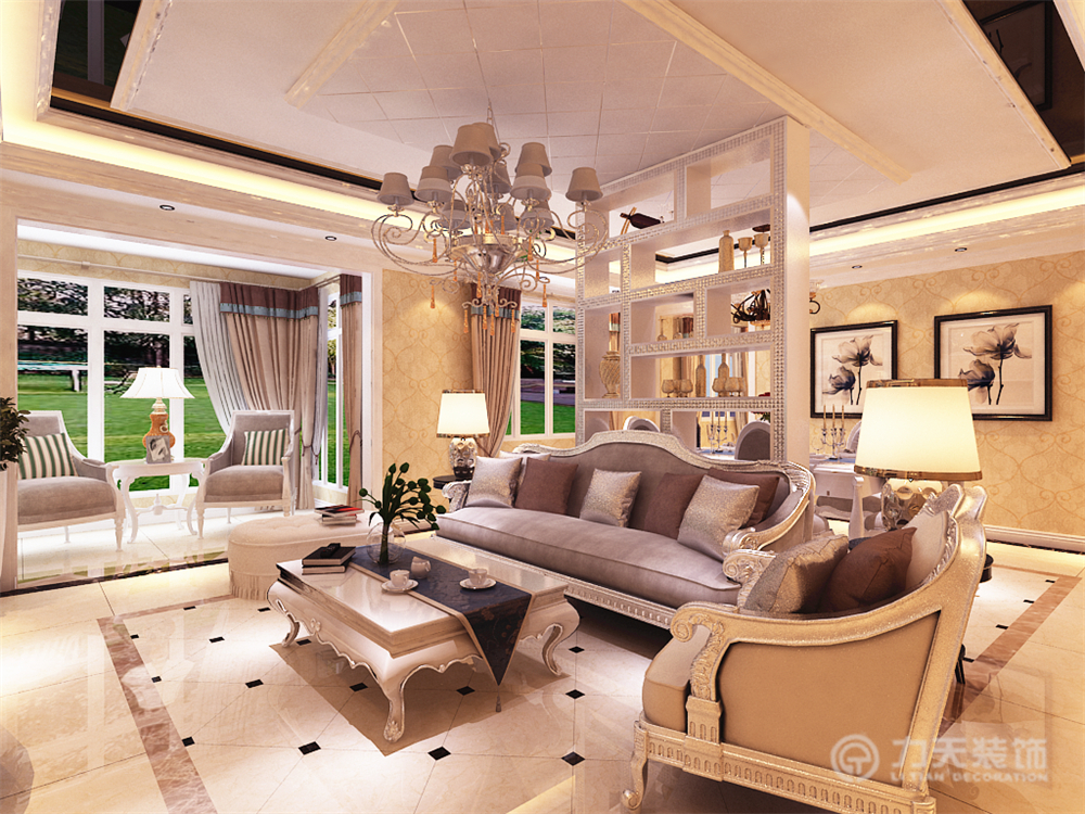 新古典 四居室 白领 客厅图片来自阳光力天装饰梦想家更爱家在龙湾城的分享