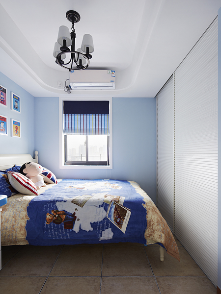 简约 三居 混搭 清新 地中海 卧室图片来自今朝装饰--刘莎在180平蓝色清新物语的分享