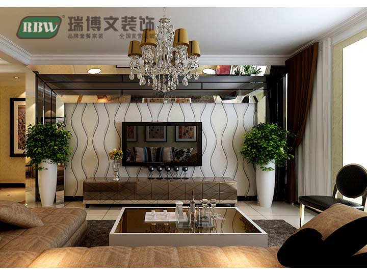 简欧 三居 白领 小资 80后 客厅图片来自冰花-11在【瀚唐】124平打造异国风情简欧的分享