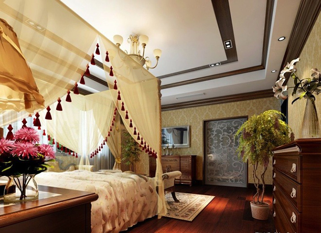 卧室图片来自刘成成在地中海别墅 • 贵族混搭别墅设计的分享