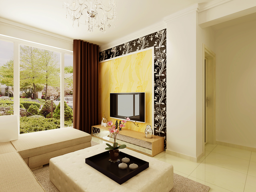 简约 二居 客厅图片来自多啦A梦的百宝袋在俪锦城89平的分享