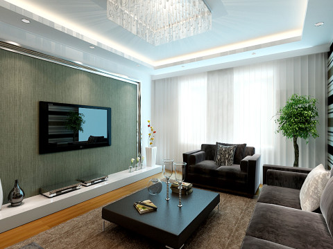 白领 收纳 80后 小资 现代 二居 客厅图片来自百家装饰小迪在金地名京91平现代风格的分享