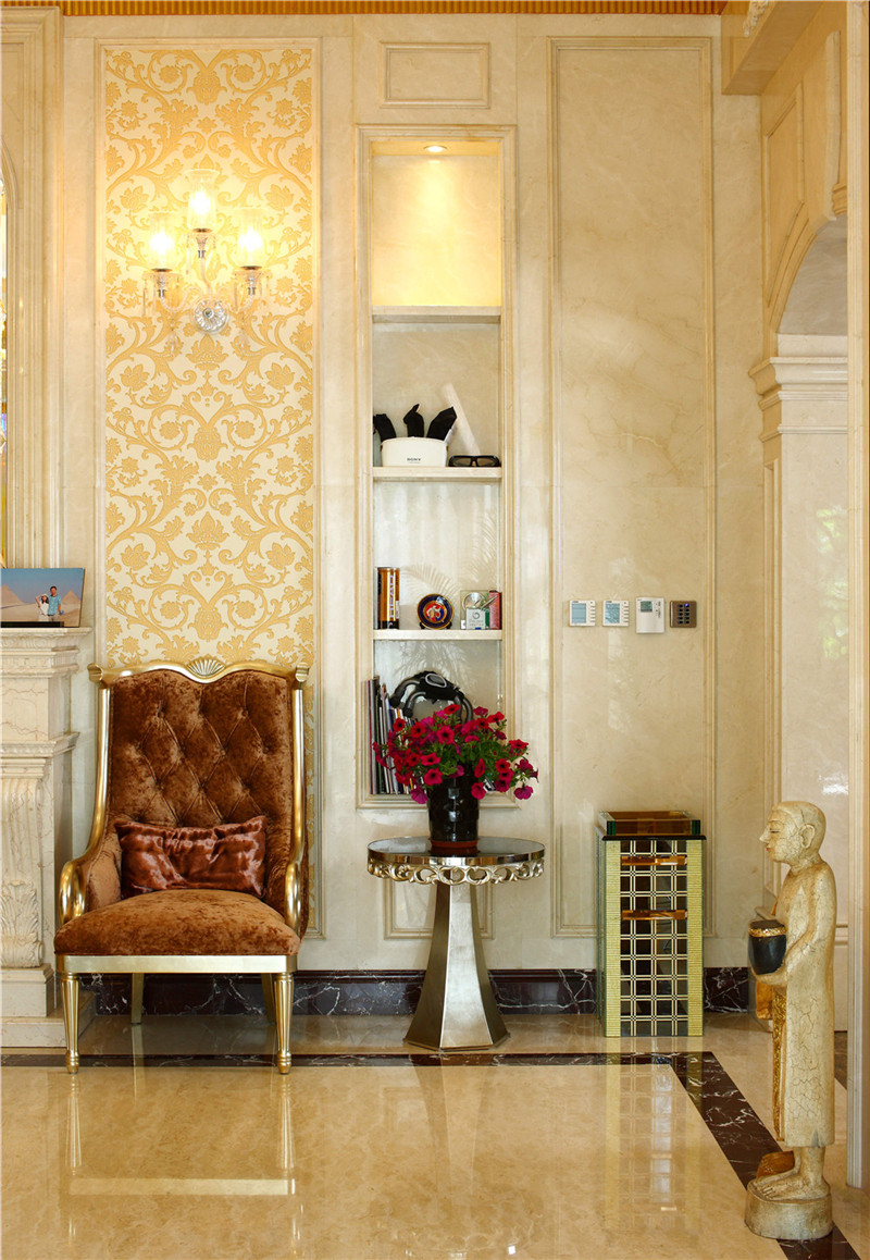 混搭 别墅 客厅图片来自尚层装饰张迪在西山艺境400平欧式混搭现代风格的分享