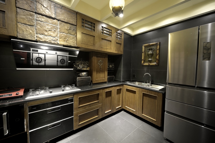 XY实景图 厨房图片来自设计师张寒在贵阳保利温泉高层家装实景图的分享