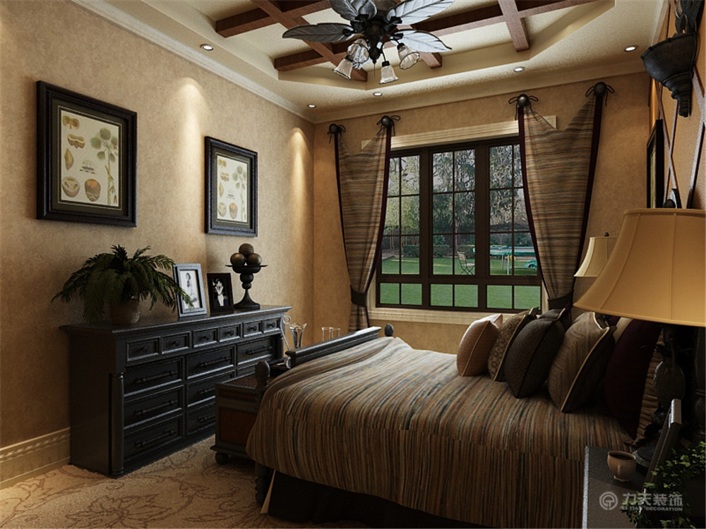 美式 一居 白领 收纳 80后 小资 卧室图片来自阳光力天装饰在珑著-78.00㎡- 美式风格的分享