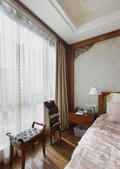 卧室图片来自周海真在中国风，新中式的分享