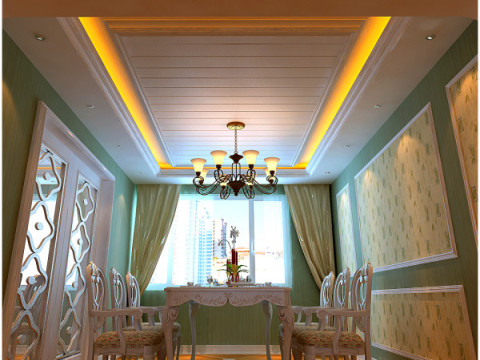 欧式 白领 收纳 80后 小资 客厅 餐厅 餐厅图片来自百家装饰小迪在名流公馆150平 欧式的分享