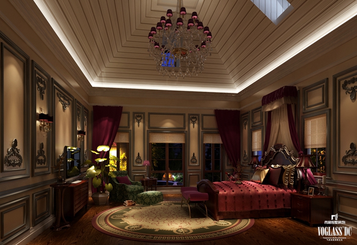 别墅 卧室图片来自尚层别墅设计在远洋lavie皇家奢华经典别墅设计的分享