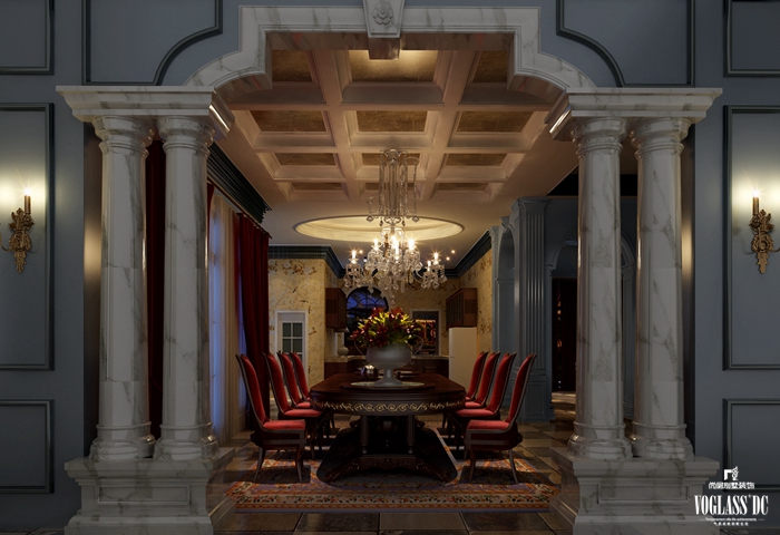 别墅 餐厅图片来自尚层别墅设计在远洋lavie皇家奢华经典别墅设计的分享