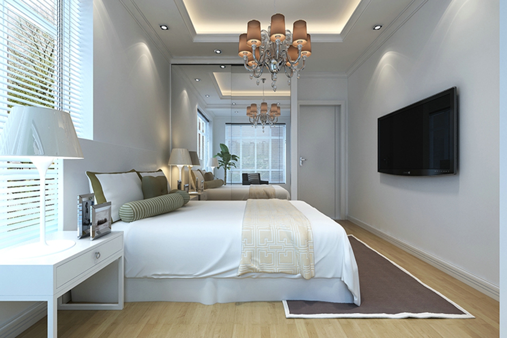 简约 二居 卧室图片来自石家庄业之峰装饰虎子在95平米两居室现代简约风格的分享