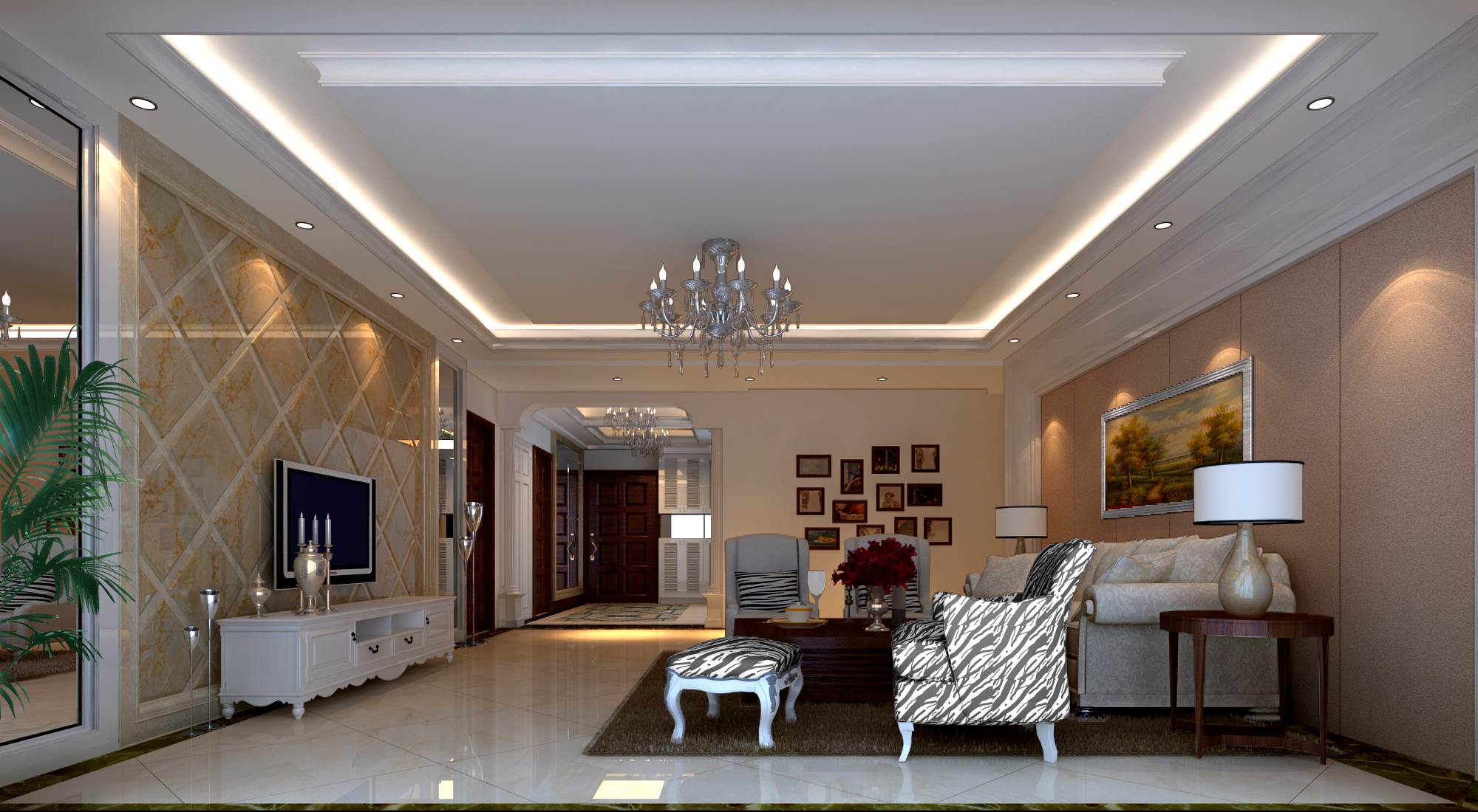 简约 欧式 混搭 白领 80后 客厅图片来自长沙金煌装饰在丽景香山简欧式时尚家居的分享