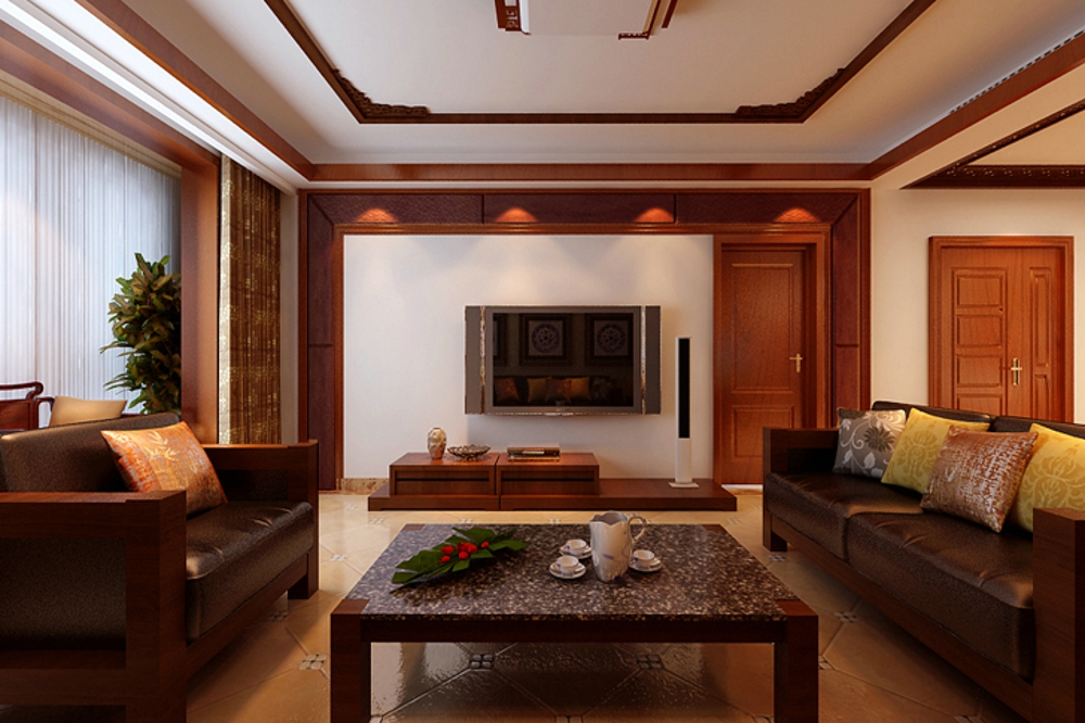 三居 中式 客厅图片来自石家庄业之峰装饰虎子在欧陆园139平米新中式风格效果图的分享