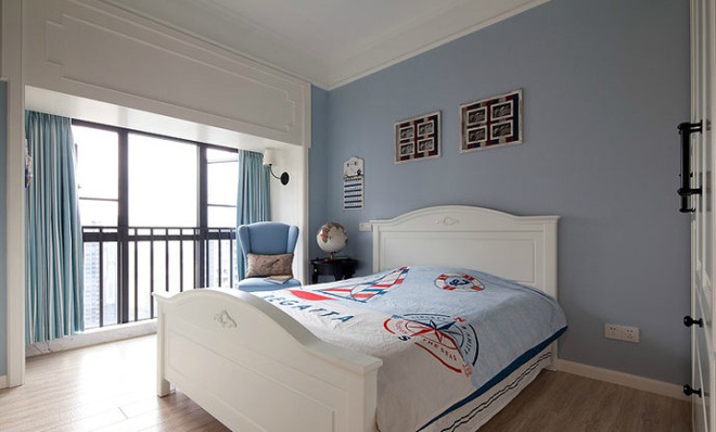 田园 三居 美式 家居 小资 80后 卧室图片来自阿拉奇设计在美式田园家庭装修的分享