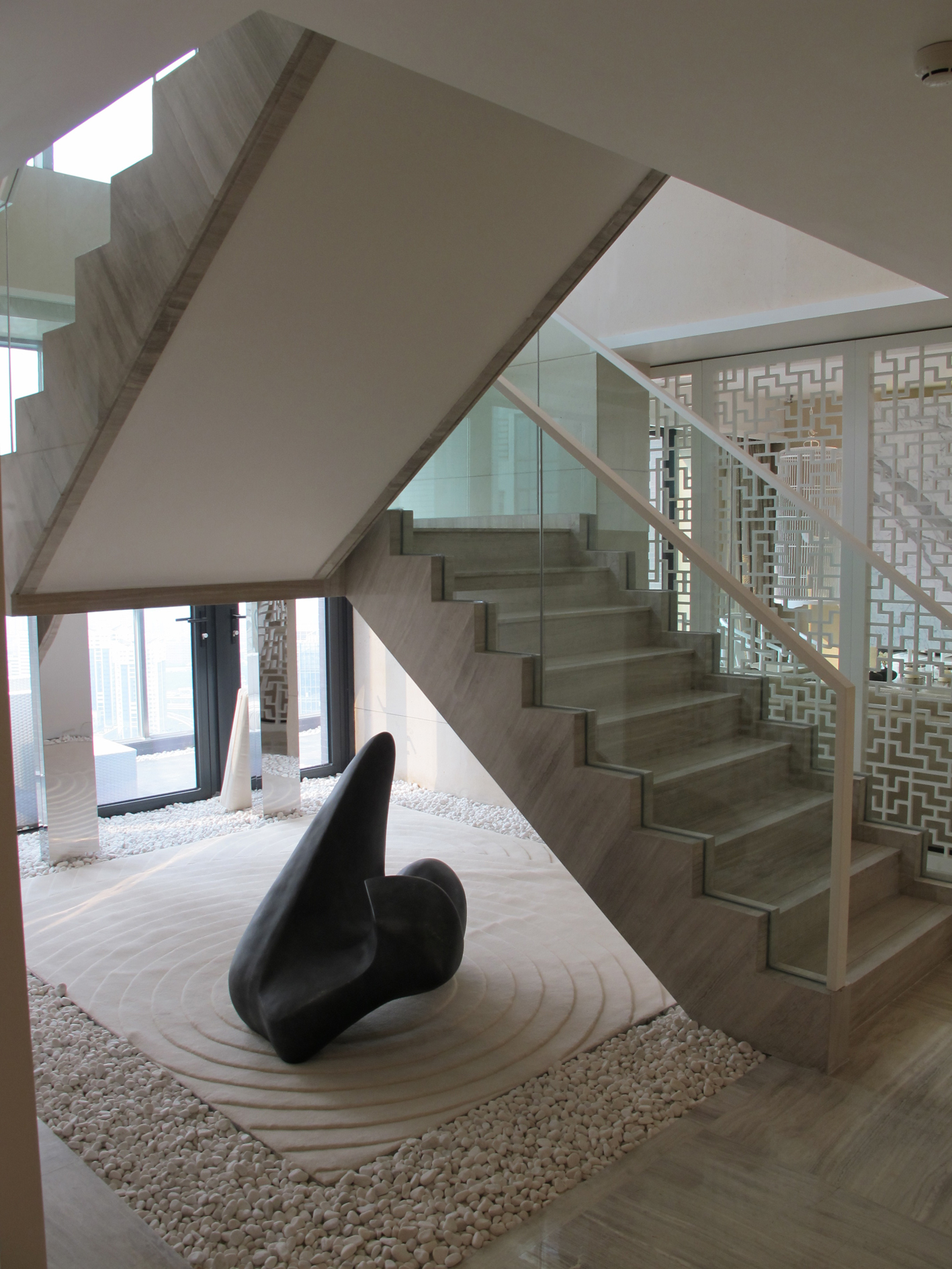中式风格 复式楼 慕尚家居 装修设计 案例 楼梯图片来自慕尚族在云端的感觉，复式楼中式风格的分享
