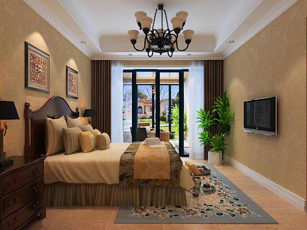 四居室 欧式 卧室图片来自石家庄业之峰装饰虎子在卡玛国际165平米欧式风格的分享