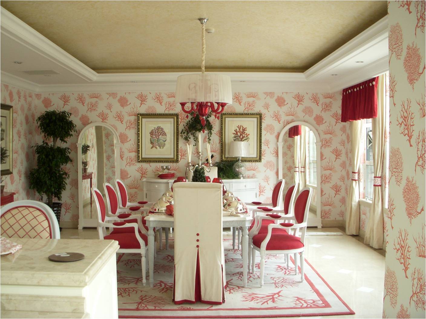 简约 田园 欧式 混搭 别墅 餐厅图片来自尚层装饰大林在优山美地550平公主情结的分享