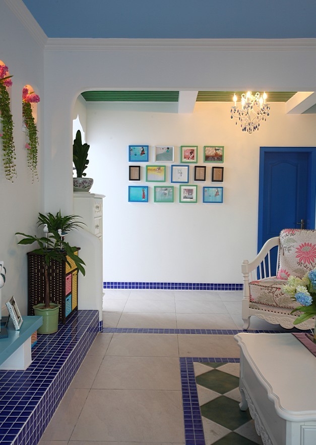 二居 地中海 简约 收纳 今朝装饰 客厅图片来自今朝装饰--刘莎在90平米三居地中海风格的分享