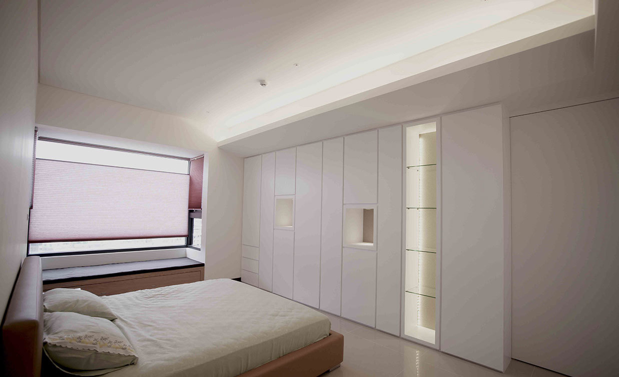 简约 三居 小资 80后 裸色 卧室图片来自阿拉奇设计在裸色简约家庭装修的分享