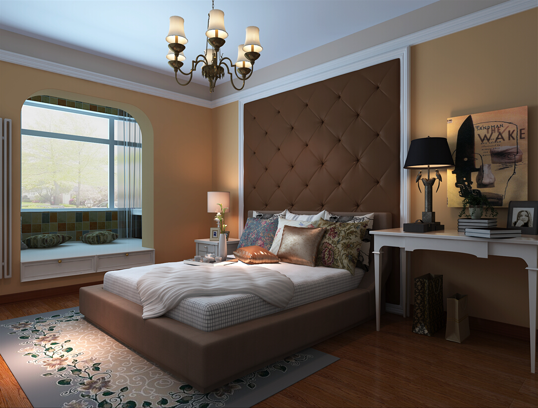 卧室图片来自今朝装饰小徐在清源西里小区 90平美式风格的分享