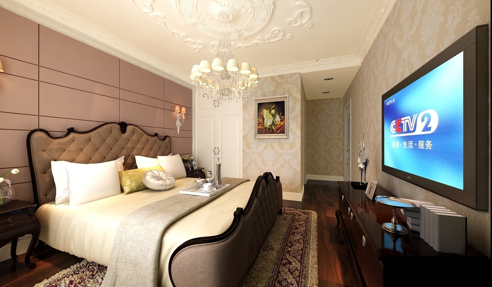 欧式 三居 保利百合 卧室图片来自沪上名家装饰在保利百合---梦里花开的分享