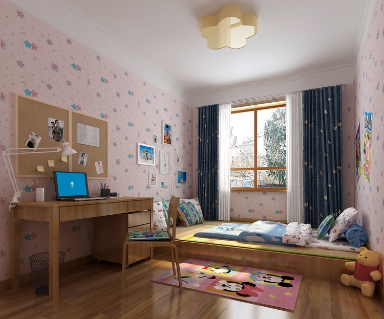 简约 中式 别墅装修 儿童房图片来自天津别墅装修公司在沉稳大方又不失品位的简约中式的分享