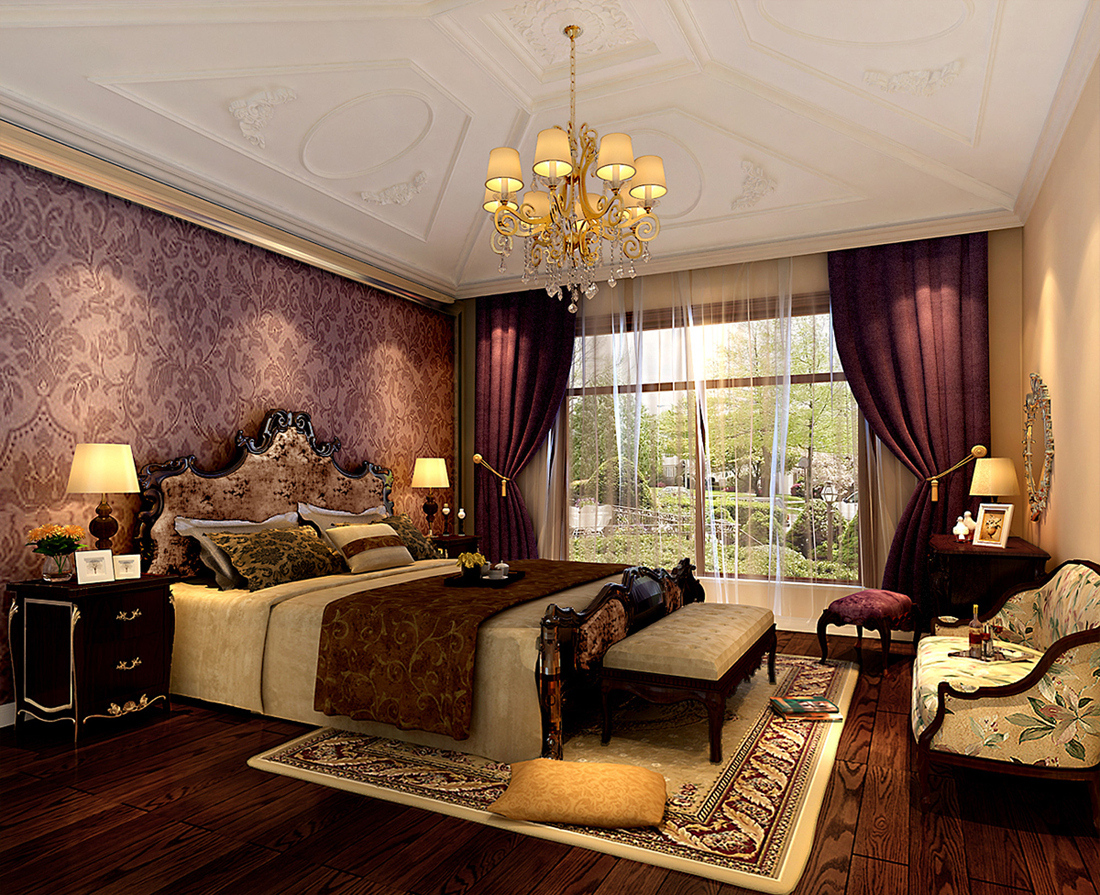 欧式 别墅 白领 尚层装饰 卧室 卧室图片来自北京别墅装修案例在保利垄上500平欧式风格案例欣赏的分享