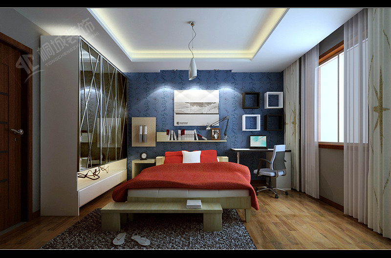 新中式风格 四居 卧室图片来自桐城装饰城城在简洁的表现的分享