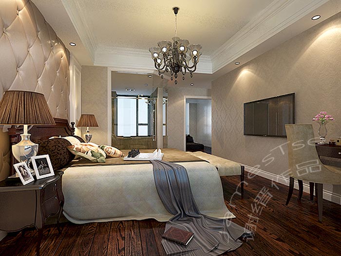 欧式 简约 卧室 客厅 装修 装饰 设计 成都业之峰 卧室图片来自成都业之峰装饰公司在纽约公馆的分享