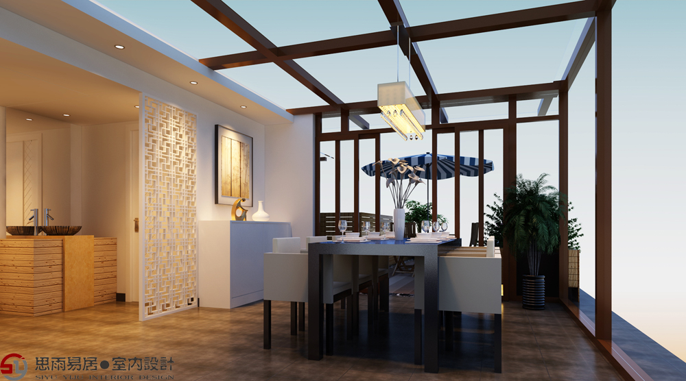 二居 旧房改造 餐厅图片来自思雨易居设计在《清风淡雅》92平米潘家园新中式的分享