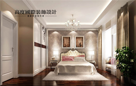 欧式 简约 二居 装修 设计 卧室图片来自高度老杨在中海城风情苑欧式设计的分享