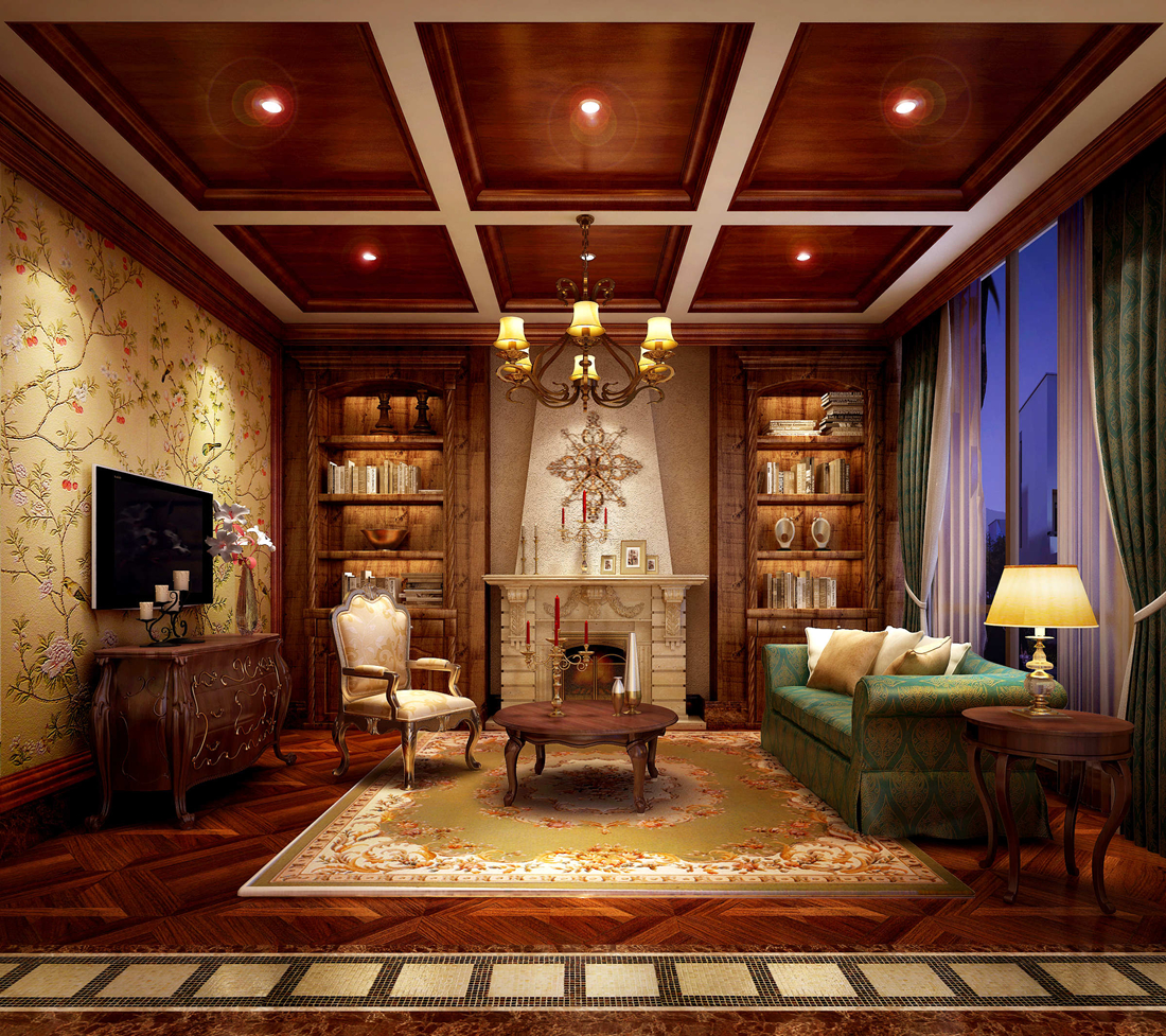 新古典 别墅 白领 尚层装饰 客厅 客厅图片来自北京别墅装修案例在远洋天著新古典风格案例欣赏的分享