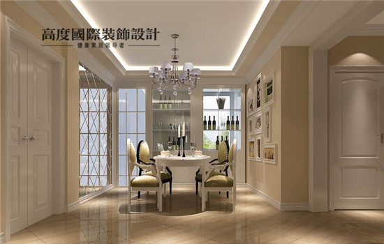 欧式 简约 二居 装修 设计 餐厅图片来自高度老杨在中海城风情苑欧式设计的分享