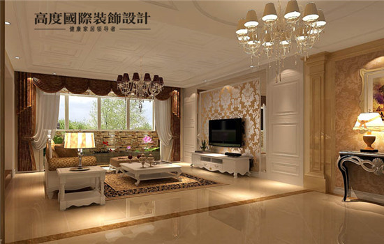 简约 欧式 平层 装修 设计 客厅图片来自高度老杨在海棠公社 平层 160平 装修设计的分享