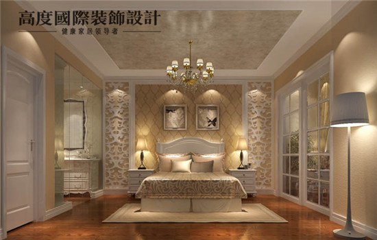 欧式 四室三厅 装修 设计 卧室图片来自高度老杨在天鹅堡 四室三厅三卫 简欧设计的分享