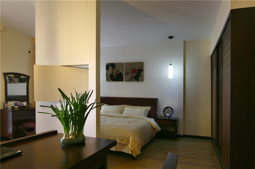 混搭 白领 80后 别墅 卧室图片来自长沙金煌装饰在新中式风格家居的分享