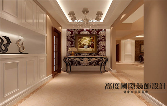 欧式 装修 设计 玄关图片来自高度老杨在鲁能七号院 复式 180平 欧式的分享