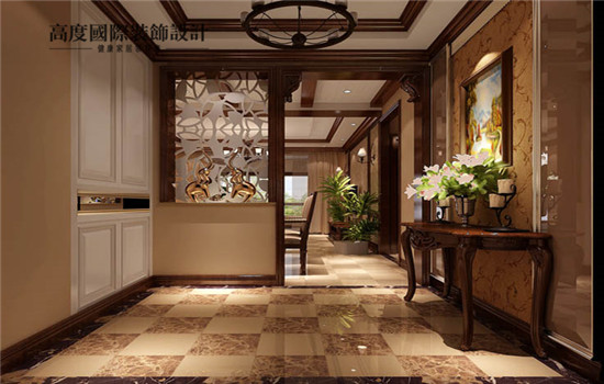 二居 美式 装修 设计 玄关图片来自高度老杨在海棠湾 两室两厅一卫 美式的分享