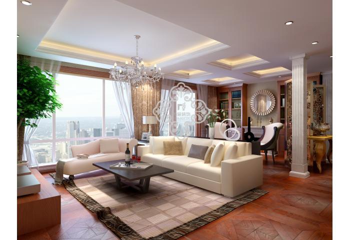 别墅 客厅图片来自天津尚层装修韩政在星河荣御-后现代风格的分享