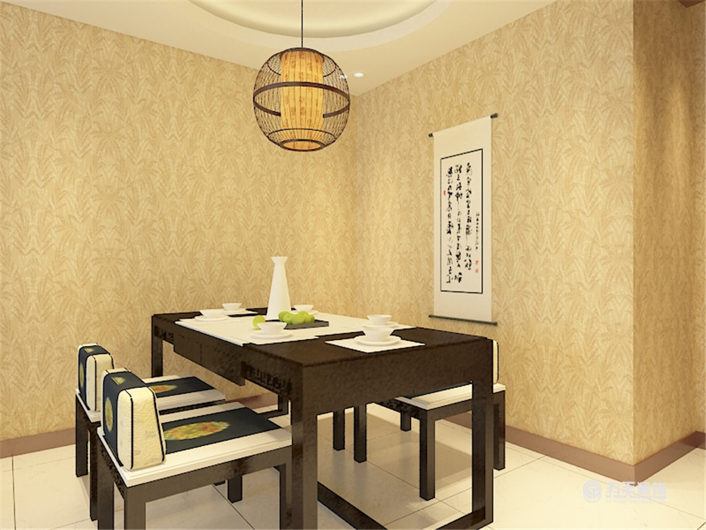 中式 一居 白领 收纳 80后 小资 餐厅图片来自阳光力天装饰在珑著-79.00㎡-中式风格的分享