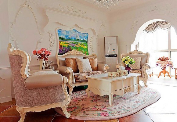 二居 白领 收纳 旧房改造 小资 80后 客厅图片来自今朝装饰小闫在浪漫的法式风格的分享