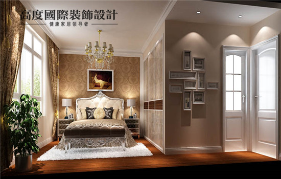 欧式 简约 三居 装修 设计 卧室图片来自高度老杨在鲁能七号院 三室两厅两卫 140㎡的分享